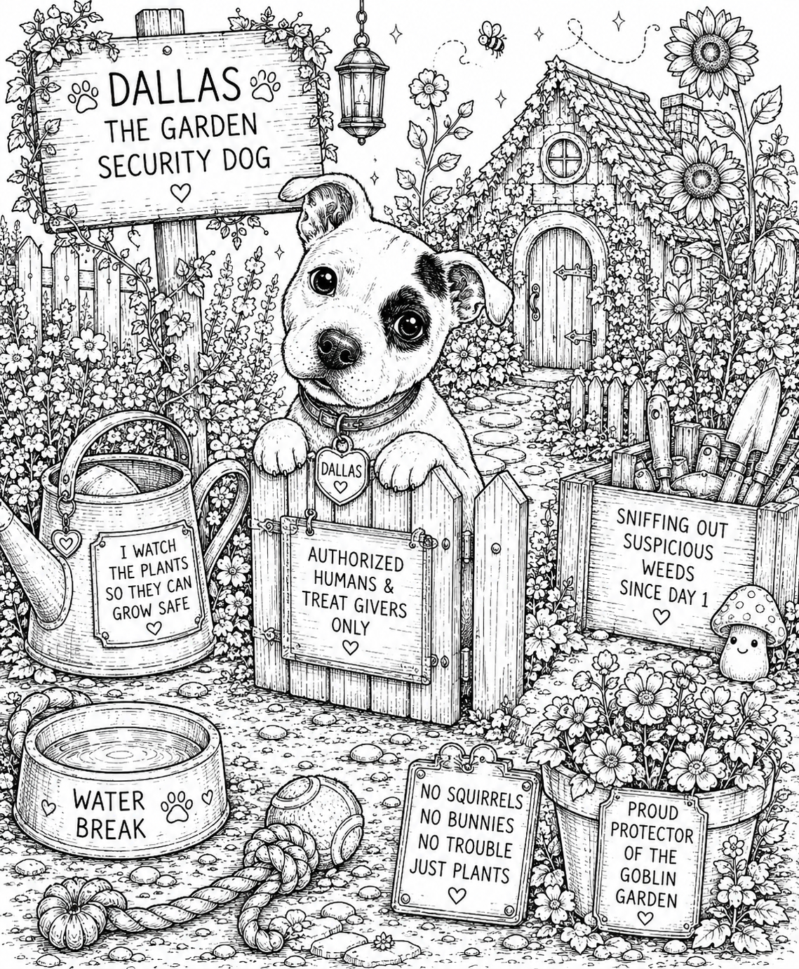Digital product: Goblin Garden Coloring Book Volume One 🍄