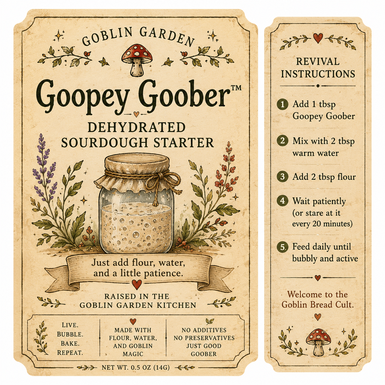Goopey Goober™ Dehydrated Sourdough Starter